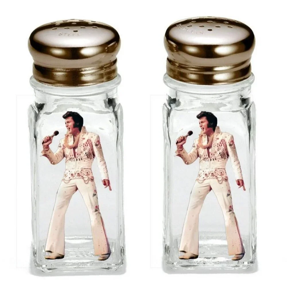 Elvis Presley Salt and Pepper Shakers Set Kitchen Chef Gift Jumpsuit The King - Picture 1 of 3